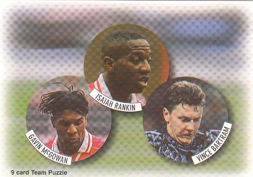 Gavin McGowan Isaiah Rankin Vince Bartram Arsenal 1997/98 Futera Fans' Selection #3